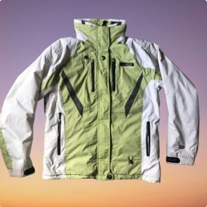 Vintage Spyder Dermizax-EV Ski/Snowboard Jacket in Lime Ice Size L